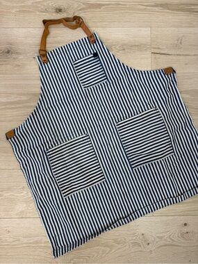 Hedley & Bennett Essential Apron Palm Striped Chef Cotton